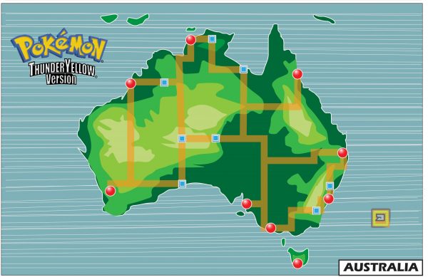 Pokemon Australia Map