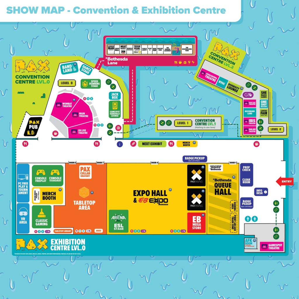 Map of PAX AUS 2019 Expo