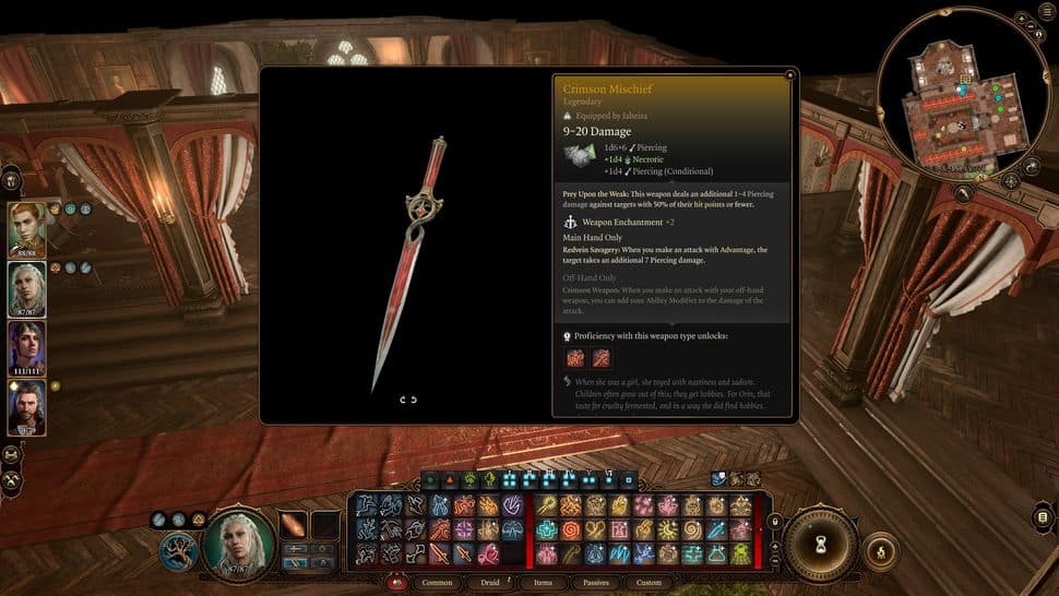 Crimson Mischief baldur's gate 3 legendary item
